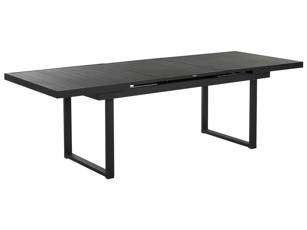 Gartenmöbel Set 8-Sitzer VALCANETTO/BUSSETO Metall Schwarz_846207