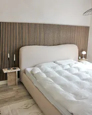 Bett mit Stauraum BLAGNAC Bouclé Hellbeige 160 x 200 cm_981762