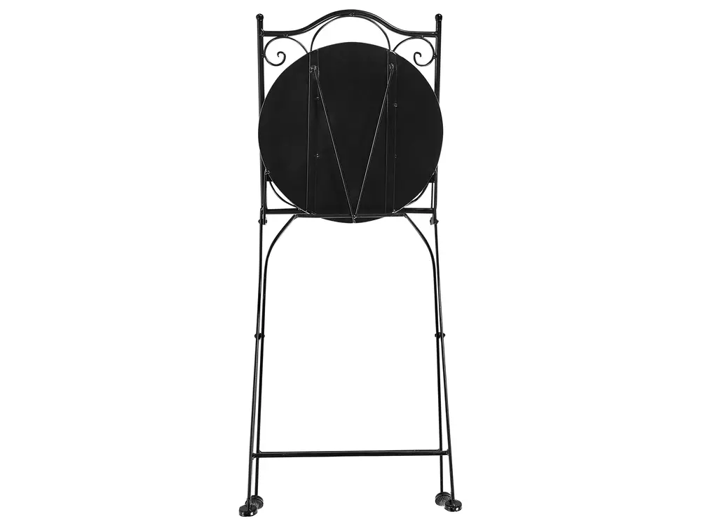 Bistro Set klappbar CAMPRENA Metall Schwarz_919851