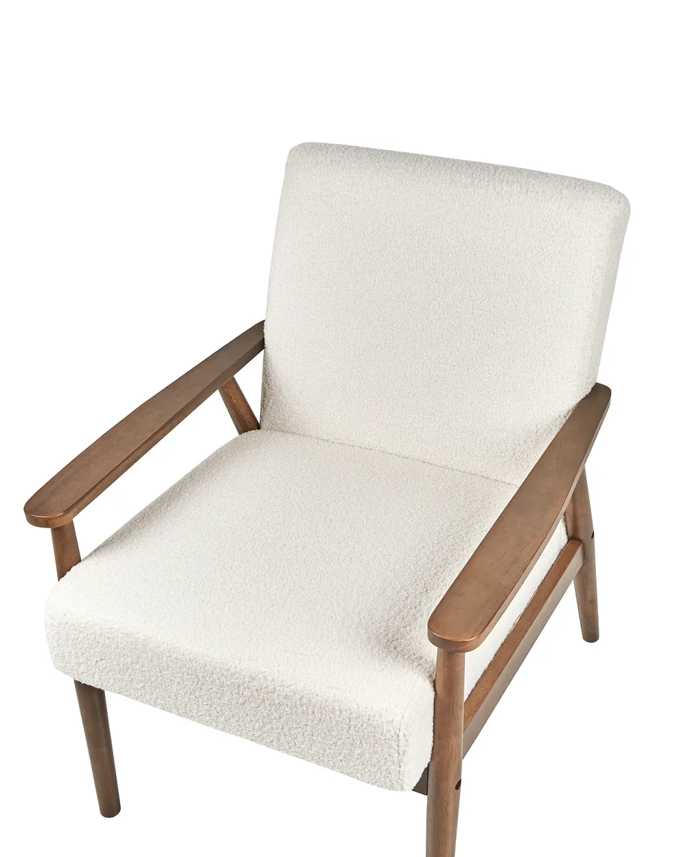 Armchair ESRUM Boucle Dark Brown/ White_943315