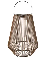 Solarbetriebene Laterne LUSWISHI 68 cm Naturfarben_1045302