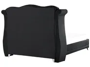 Bed Velvet AYETTE 160 x 200 cm (EU King Size) Black_764932