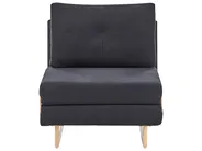 1-Sitzer Schlafsofa JERSLEV Stoff Schwarz_1010099