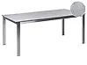 Gartentisch COSOLETO 180 cm 90 cm Glas Grau
