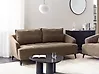 Sofa 3-Sitzer HOBRO Stoff Braun
