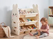 Spielzeugaufbewahrung TOKO Kaninchen 73 cm Beige_1123951