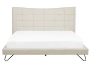 Krevet LANNION 160 x 200 cm Svijetlo bež_759676