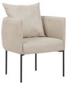 Sessel MALMOS Stoff Hellbeige