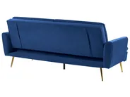 Schlafsofa 3-Sitzer VETTRE Samtstoff Marineblau_787965