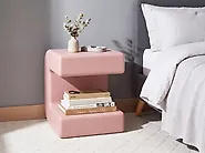 Set of 2 Side Tables MOZIA Pink_1166115