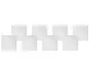 Gartenstuhlkissen 8er Set SASSARI PREMIUM 46 x 46 cm Cremeweiß