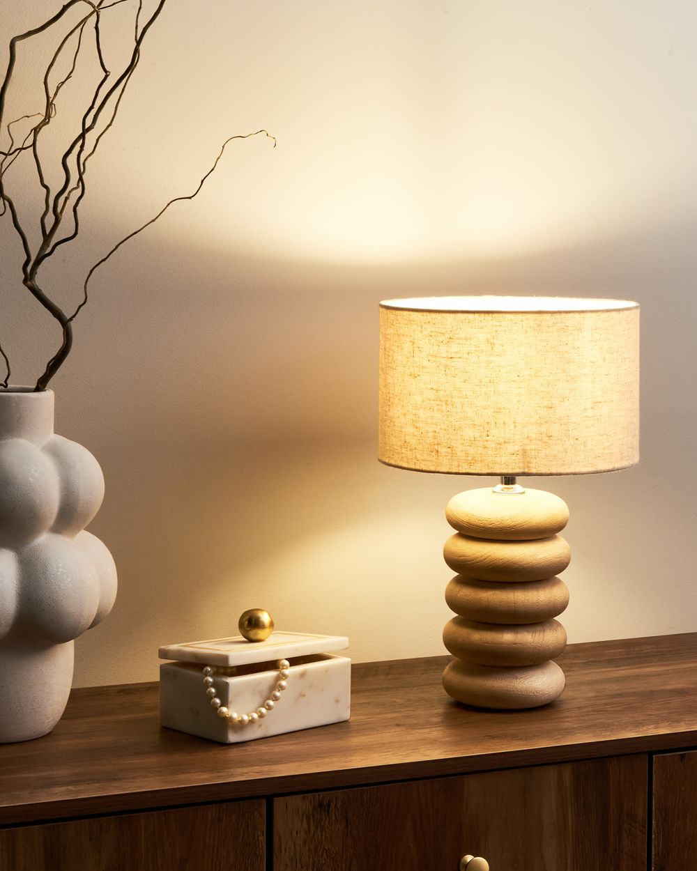 Stolna lampa BETWA Drvo manga Svijetlosmeđa