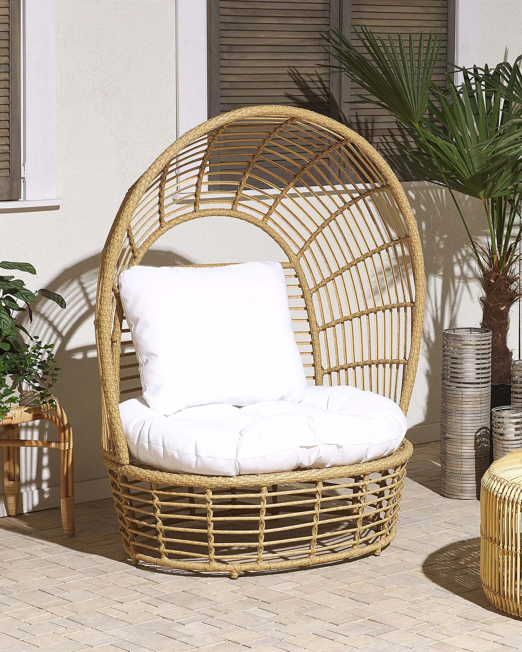 Gartensessel LIDO Rattan Beige_803528