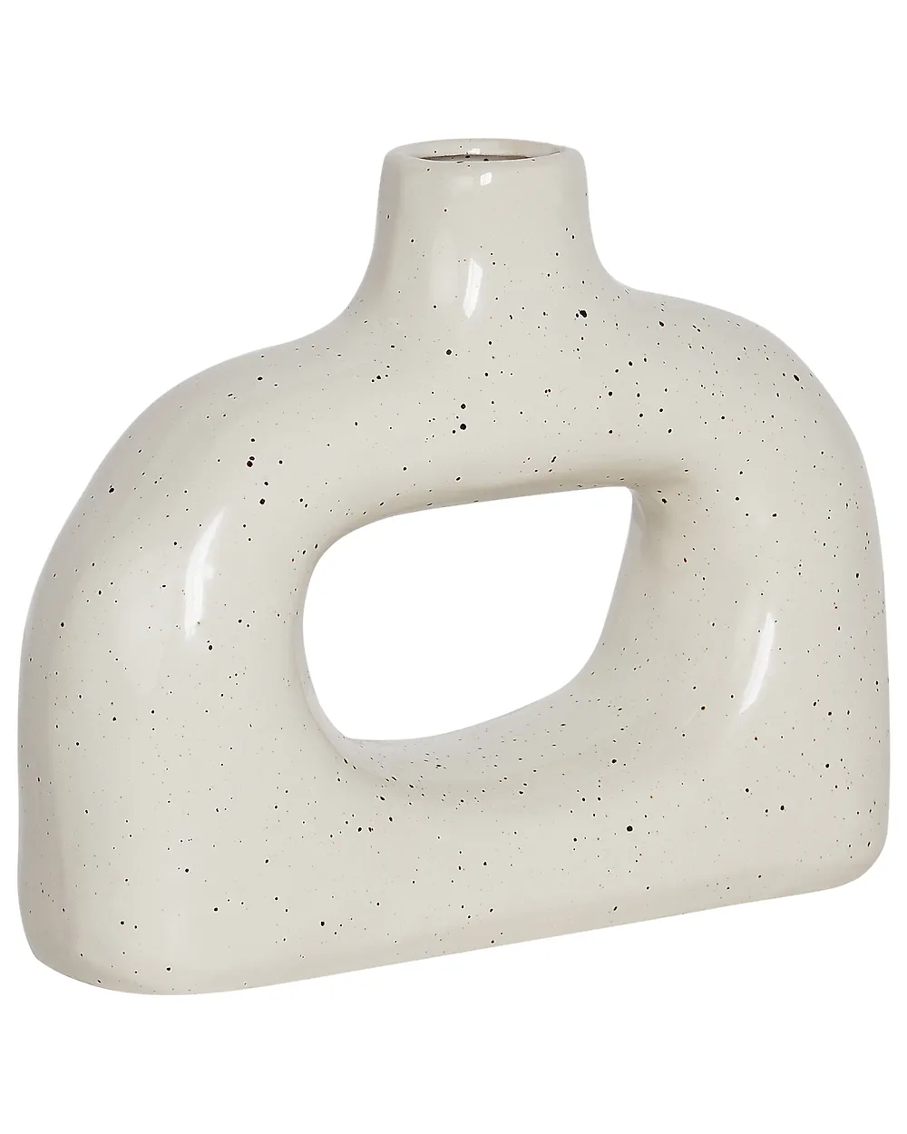 Flower Vase MOONEYE 19 cm Stoneware Off-White_935232