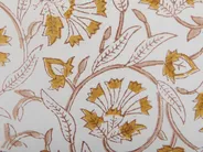 Set of 2 Decorative Cushions CALATHEA 45 x 45 cm Cotton Yellow Floral Pattern_839360