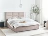 Bett mit Stauraum LAGORD Stoff Taupe 160 x 200 cm