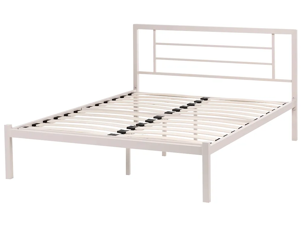 Bed Metaal CUSSET 120 x 200 cm Lichtbeige_1162059