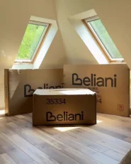 Bett mit Stauraum BAJONNA Samtstoff Beige 160 x 200 cm_1001628