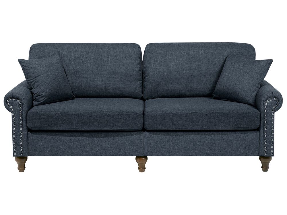 Sofa 3-Sitzer OTRA Stoff Dunkelgrau