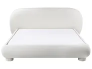 Bed Boucle BAYEL 160 x 200 cm (EU King Size) Off-White_1056391