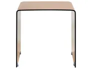 Beistelltisch 2er Set KENDALL Sicherheitsglas Braun_1009498