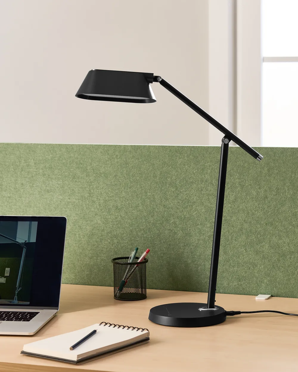 LED Schreibtischlampe LEONIS mit Dimmer Schwarz