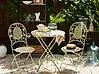 Outdoor Bistrotisch klappbar BIVIO 70 cm 70 cm Metall Hellgrün