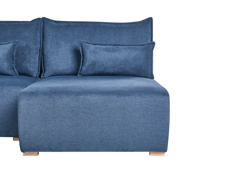 Modul Ecksofa NERBO Stoff Blau linksseitig_1035026