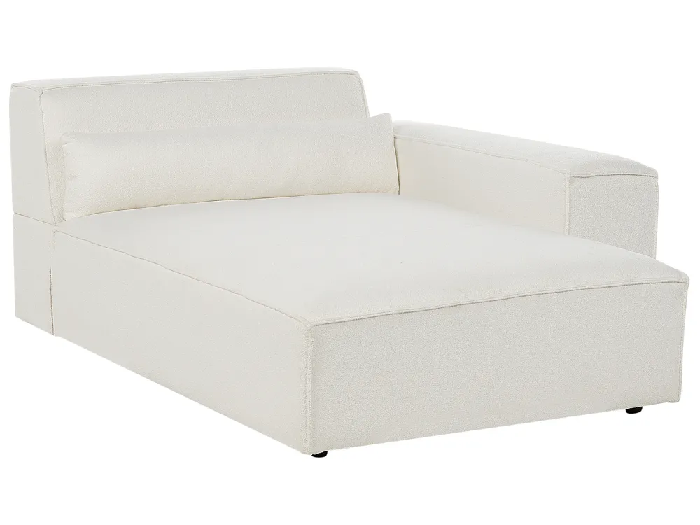 Left-Hand Chaise Longue HELLNAR Boucle Off-White_911301