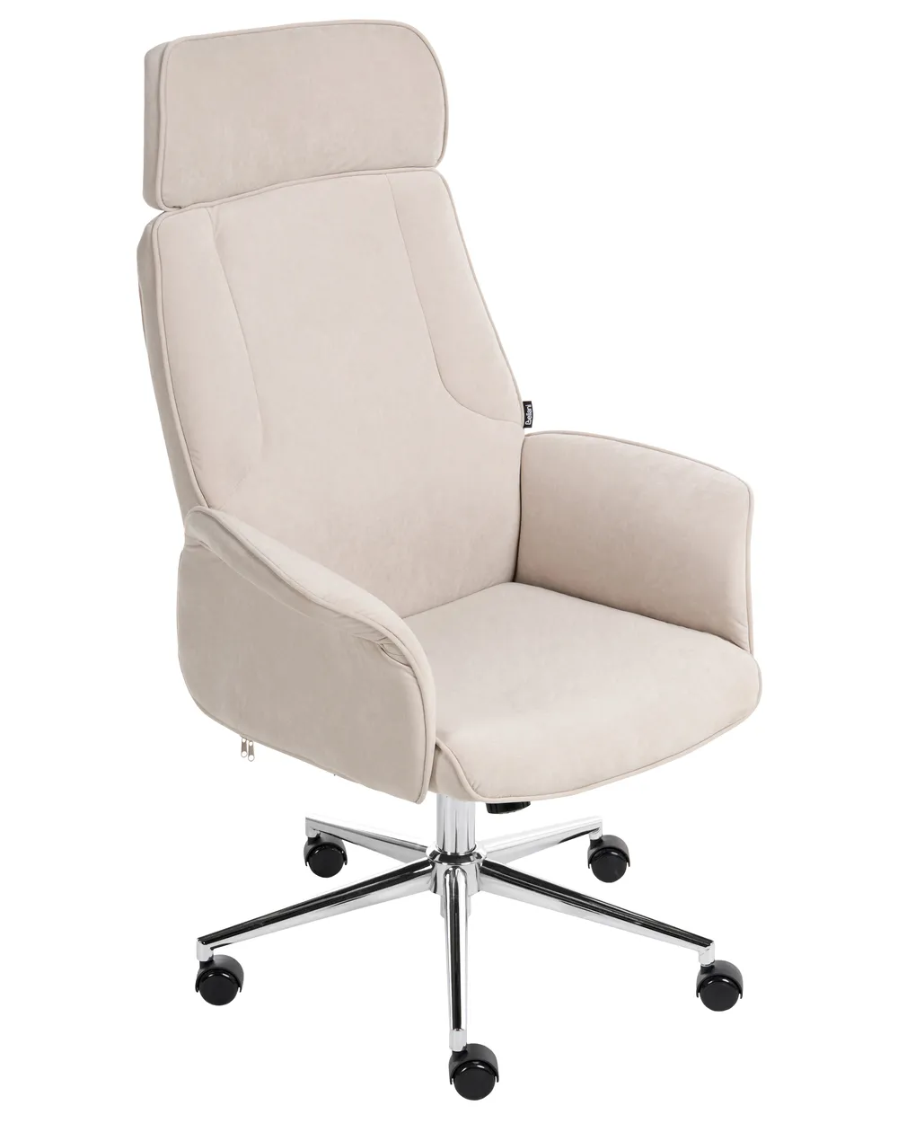 Bürostuhl PILOT Samtstoff Hellbeige_1024644