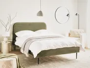 Bett mit Lattenrost Cord FLAYAT 140 x 200 cm Grün_967908