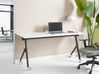 Zusammenklappbarer Schreibtisch BENDI 160 cm 60 cm mit Rädern Weiß