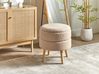 Hocker mit Stauraum OKATON Bouclé Beige