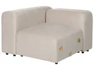 Modulsofa 2-Sitzer FALSTERBO Samtstoff Hellbeige_919258