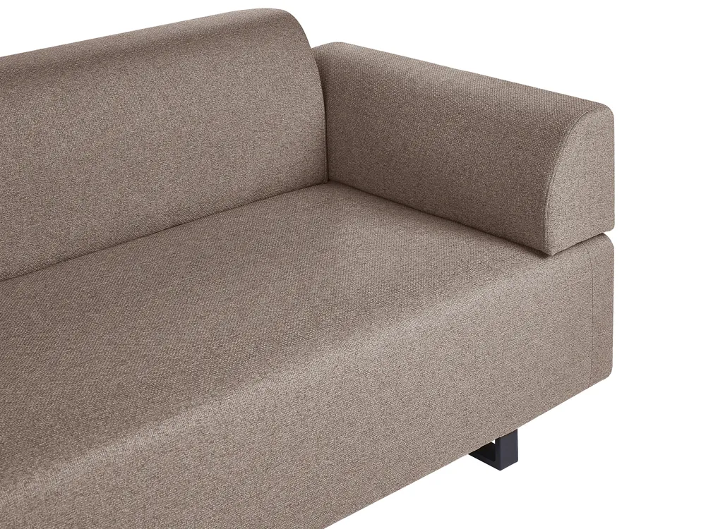Sofa 3 Seater SOKNA with Tables Fabric Taupe_952896