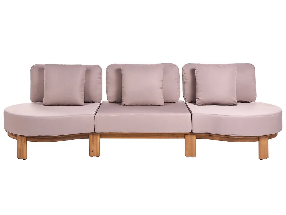 Tuinbank met tafel 5-zits ARZELLO Acaciahout Lichtbruin_1160351
