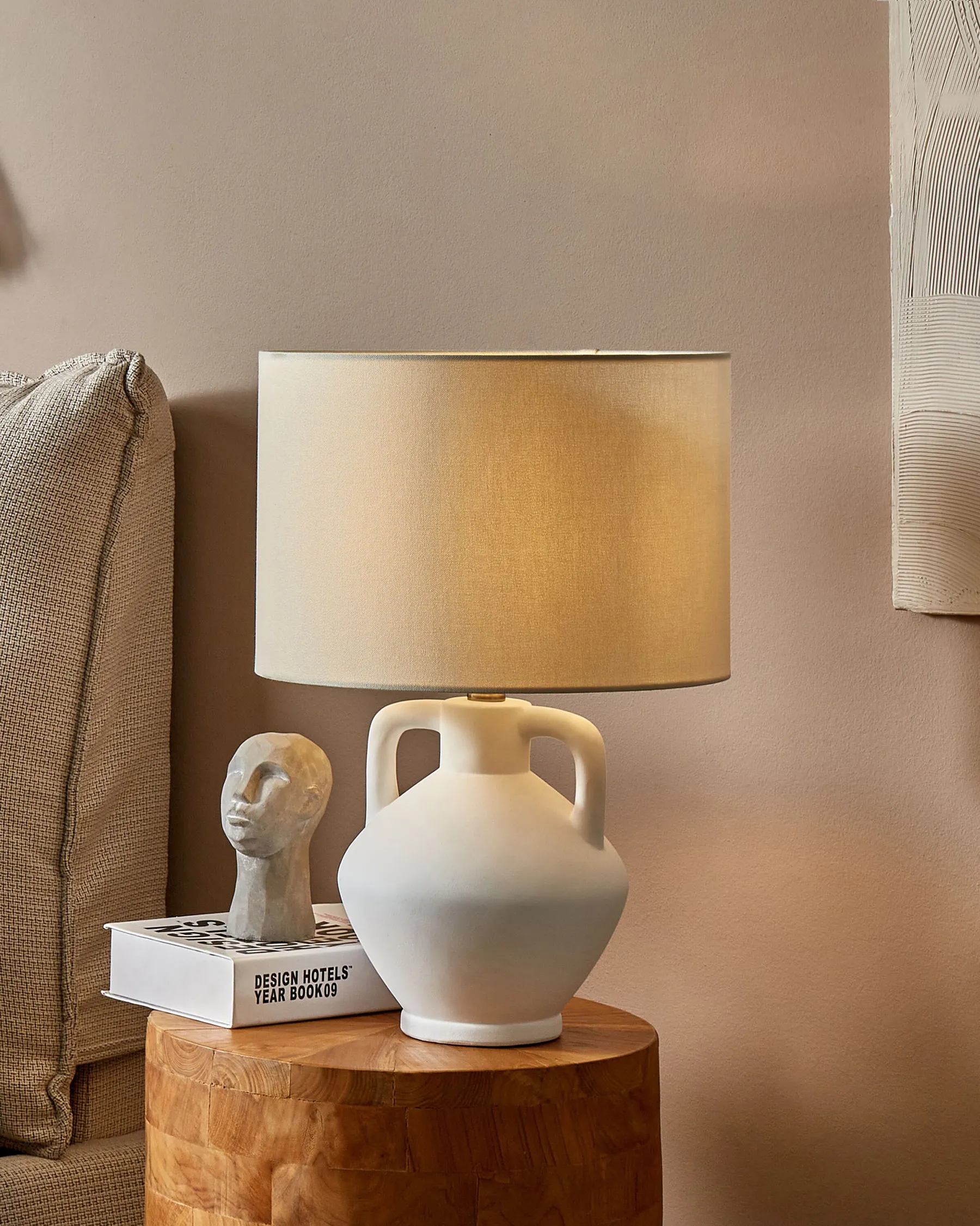 Table Lamp LABRADA Ceramic White_878700