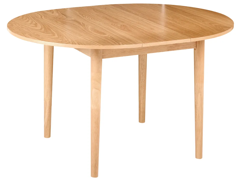 Ausziehbarer Esstisch ECHO Helle Eiche 107/137 cm 107 cm