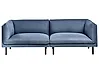 Sofa 3-Sitzer VORGOD Stoff Dunkelblau