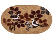 Fußmatte TOOLIK Naturfarben 45 x 75 cm Vogel Kokosfasern_1051022