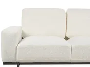 Sofa 3-Sitzer SOVIK Bouclé Cremeweiß_899698
