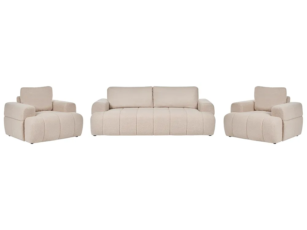 Bankenset 5-zits NARILLA Bouclé Beige_1161129