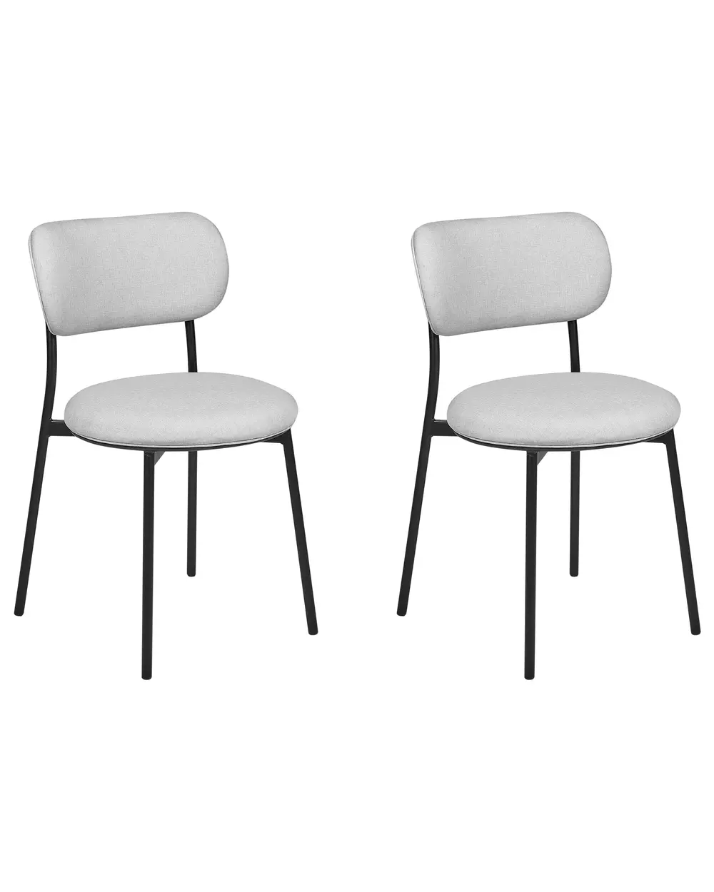 Esszimmerstuhl 2er Set CASEY Hellgrau