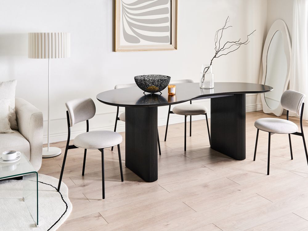 Eettafel PEERY Zwart 198 cm 93 cm