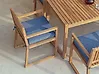 Gartenstuhlkissen 8er Set SASSARI PREMIUM 46 x 46 cm Blau