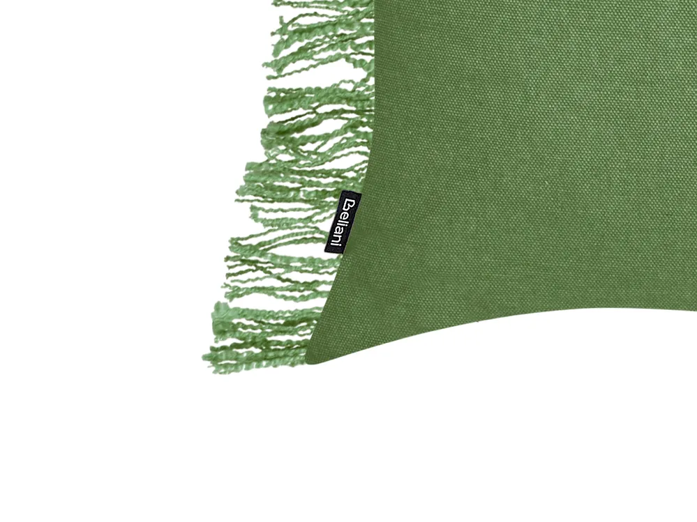 Set of 2 Decorative Cushions MABA 50 x 35 cm Cotton Green Solid_940250