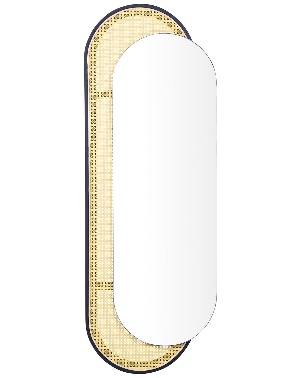 Wall Mirror CREIL 51 cm 143 cm PE Rattan Natural