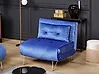 1-Sitzer Schlafsofa VESTFOLD Samtstoff Marineblau