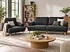 Sofa Set 4-Sitzer KILDAL Stoff Schwarz