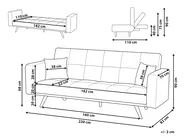Schlafsofa 3-Sitzer HJULBY Grün_1030171